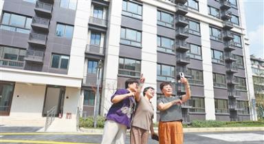 上海谈家桥小区迎来首批回搬居民